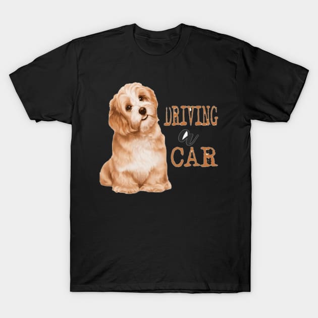 Dogs driving a CAR T-Shirt by KidzyAtrt